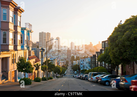 Blick vom Telegraph Hill in San Francisco Stockfoto