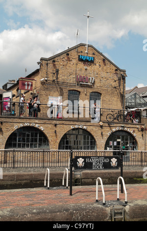 Hampstead Road sperrt, Regent es Canal in der Nähe von Camden Market, in Camden Town, London, UK Stockfoto