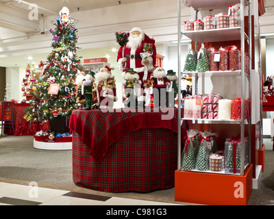 Herrn & Taylor, Santa Claus Display, Flagship-Store, 424 Fifth Avenue, New York Stockfoto