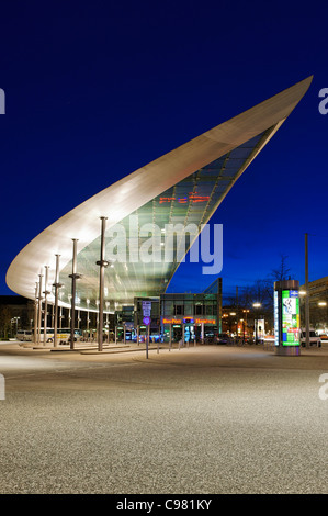 ZOB, Central bus terminal, moderne Architektur, St. Georg, Hamburg-Mitte, Hanse Stadt Hamburg, Deutschland, Europa Stockfoto