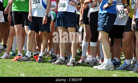 An der Startlinie Stockfoto