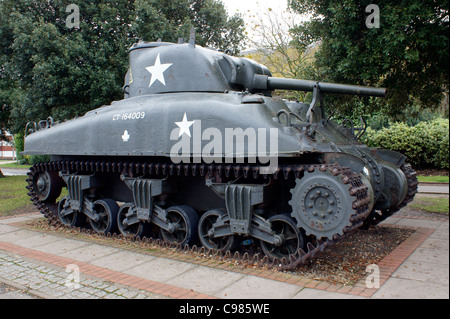 SHERMAN M4 MITTLERER PANZER Stockfoto