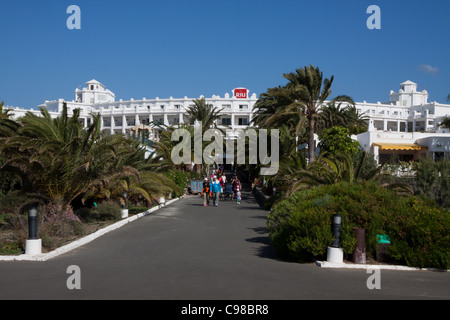 RIU Palace Hotel am Strand von Maspalomas auf Gran Canaria Stockfoto