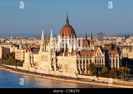 Budapest, Parlamentsgebäude Stockfoto