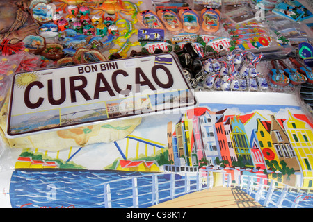 Willemstad Curaçao, Niederlande Lesser Leeward Antillen, ABC-Inseln, Otrobanda, De Rouvilleweg, Geschäft, Geschäfte, Unternehmen, Bezirk, Souvenirladen, Souvenirs, Geschenke Stockfoto