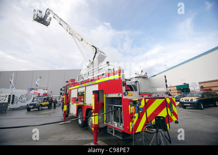 Scania P130 Angloco Karpfen, kombinierte Luft- und Pumpen Gerät Stockfoto