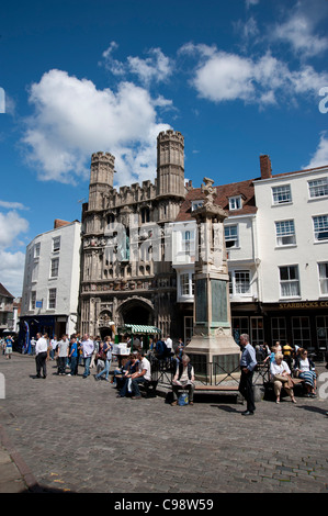 Buttermarkt Canterbury Kent Stockfoto