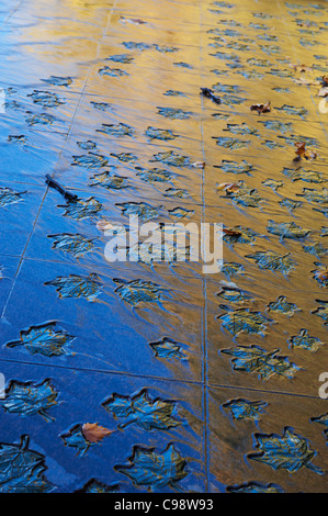 Canadian Armed Services Kriegerdenkmal im Herbst Green Park London UK Stockfoto