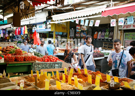 Shuk HaCarmel Markt, Tel Aviv, Israel. Stockfoto