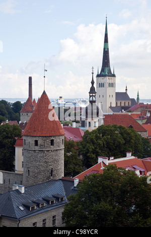 Altstadt, Tallinn, Estland, Nordeuropa; UNESCO-Weltkulturerbe Stockfoto