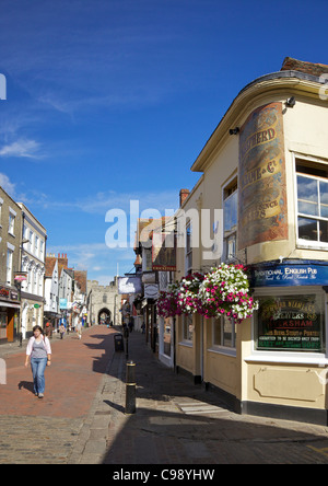 Cricketers Pub, St Peters Street, auf der Suche, Westgate, Canterbury, Kent, England, UK, Deutschland, GB, Großbritannien, Bri Stockfoto