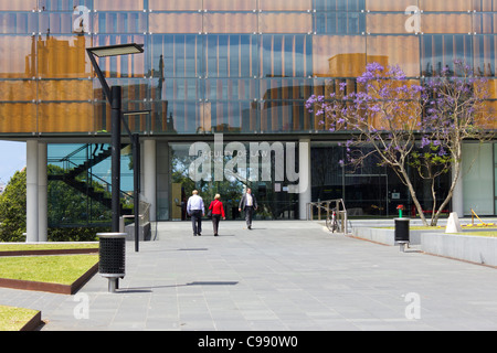 Eingang zur juristischen Fakultät Gebäude, University of Sydney, Australien Stockfoto