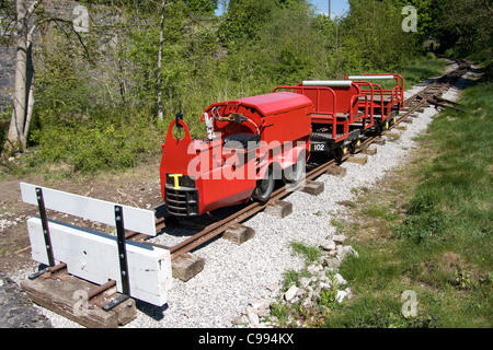 Kirchturm Grange Miniatur schmale Gage Bahn Stockfoto