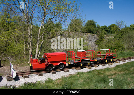 Kirchturm Grange Miniatur schmale Gage Bahn Stockfoto