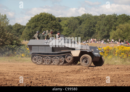 Ein zweiter Weltkrieg deutsche OT-810 Halbkettenfahrzeug Fahrzeug anzeigen 2011 Krieg & Frieden Schau Hop Farm, Paddock Wood, Kent, UK. Stockfoto