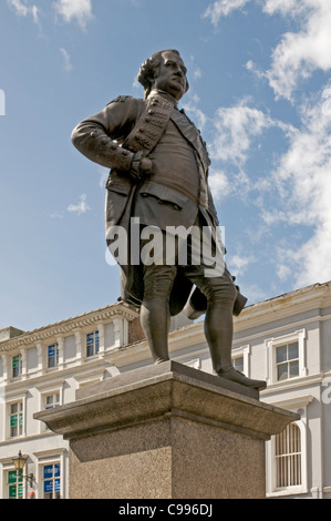 Statue von Major General Robert Clive Shrewsbury, Shropshire Stockfoto