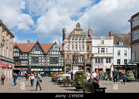 Der Platz, Shrewsbury, Shropshire Stockfoto