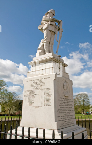 Boer-Krieg-Denkmal in Shrewsbury, Shropshire Stockfoto