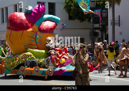 2011 Solstice Parade in "Santa Barbara", California Stockfoto