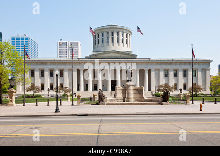 Die Ohio State House in der Innenstadt von Columbus, Ohio. Stockfoto