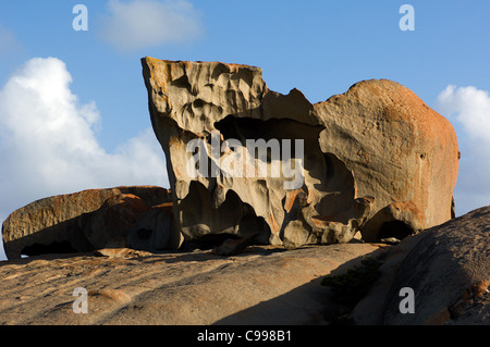 Die treffend benannte Remarkable Rocks, an der südwestlichen Spitze von South Australia Kangaroo Island, sind über 200 Millionen Jahre alt. Stockfoto