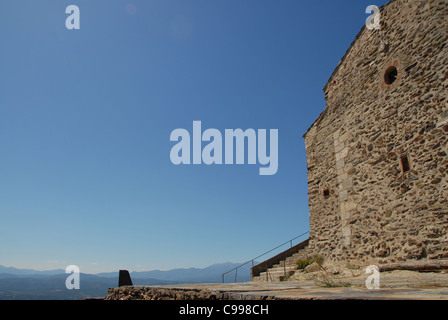 Ermitage de Força Réal in den Corbières des Languedoc-Roussillon in Südfrankreich Stockfoto