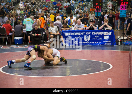 Turnier der Champions Ringen Wettbewerb in Columbus, Ohio. Stockfoto