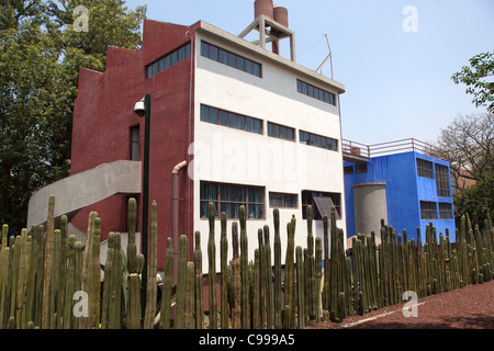 Diegos Haus - Museo Casa Estudio Diego Rivera y Frida Kahlo - Mexiko-Stadt Mexiko Stockfoto