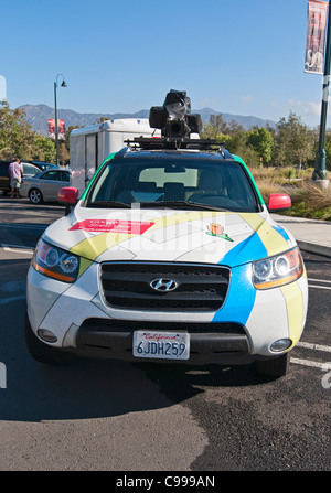 Google-Fahrzeug mit Kamera Foto Bilder in Street View Karten verwendet. Stockfoto