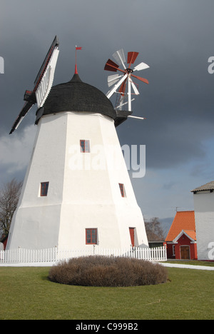 Die Mühle von Aarsdale an der Ost Küste von Dänemark Ostsee Insel Bornholm Stockfoto