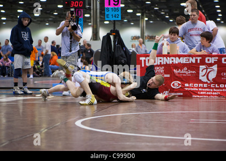 Turnier der Champions Ringen Wettbewerb in Columbus, Ohio. Stockfoto