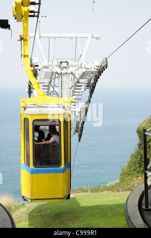 Israel, Rosh Hanikra, (beleuchtete Leiter der Grotten) an der Küste des Mittelmeeres gelegen, Stockfoto