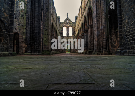 Kirkstall Abbey in Leeds Stockfoto