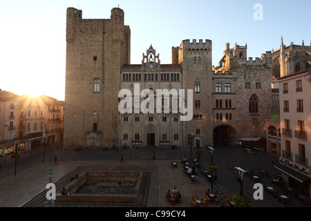 Main Square von Narbonne in Südfrankreich Stockfoto