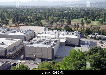 Gesamtansicht der Universal Studio in Hollywood. Stockfoto