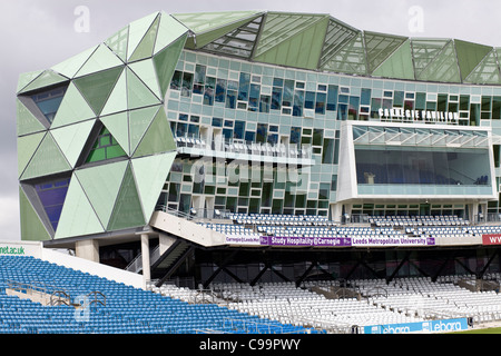 Carnegie-Pavillon in Headingley Cricket Ground, Yorkshire, zentrale der Yorkshire Kricket-Verein. Stockfoto