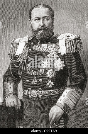 Alfred, Herzog von Sachsen-Coburg und Gotha, im Alter von 46, 1844 – 1900. Dritten Herzog von Sachsen-Coburg und Gotha. Stockfoto