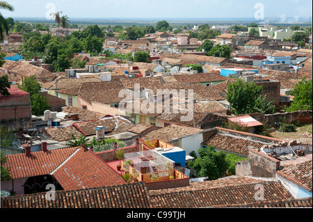 Die Dächer von Trinidad aus Cantero Palace Tower Kuba Stockfoto