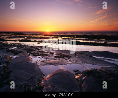 Kilve Strand am Bristol Channel Küste in Somerset, England. Stockfoto