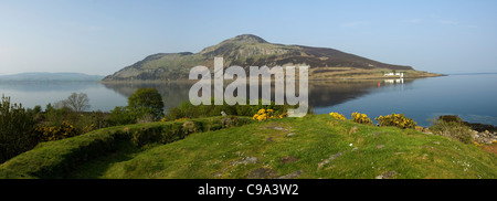 Holy Island aus Kingscross, Isle of Arran Stockfoto