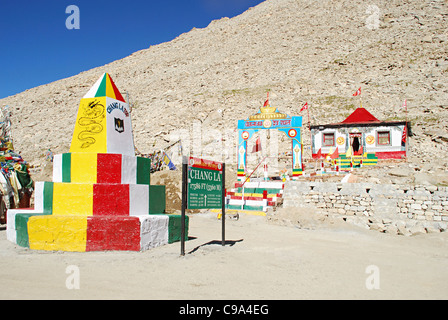 Gebete zu Gott bei der Changla Pass oder Chang La Pass ( Stockfoto