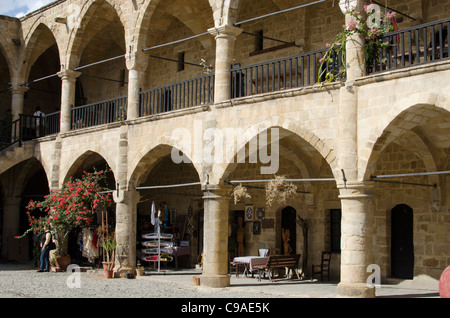 Der Büyük Han, der große Gasthof in Nord Zypern Nikosia (Lefkosa) Stockfoto