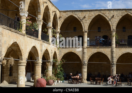 Der Büyük Han, der große Gasthof in Nord Zypern Nikosia (Lefkosa) Stockfoto