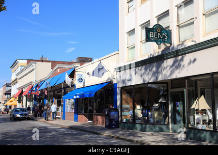 Thames Street, Newport, Rhode Island, New England, USA Stockfoto