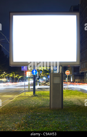 Leere Billboard Bildschirm Stockfoto