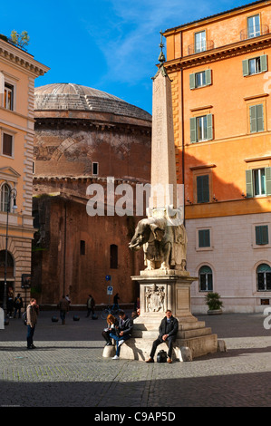 Piazza della Minerva Rome Italy Stockfoto