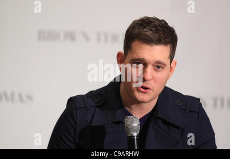 Mehrfach mit Platin ausgezeichneten kanadischen Sänger Michael Bublé in Dublin, Irland Stockfoto