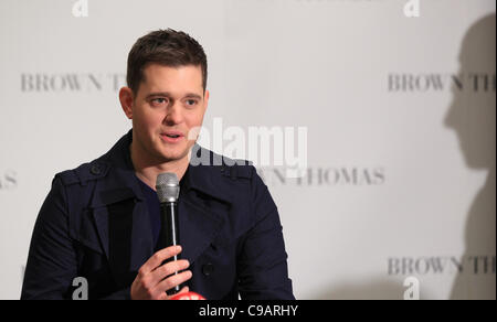 Mehrfach mit Platin ausgezeichneten kanadischen Sänger Michael Bublé in Dublin, Irland Stockfoto