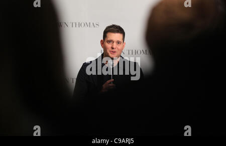 Mehrfach mit Platin ausgezeichneten kanadischen Sänger Michael Bublé in Dublin, Irland Stockfoto