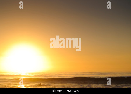 Taito Strand, Chiba, Japan. Taito Strand ist einer von Japans bekanntesten Surf-Spots in der Nähe von Tokio. Stockfoto